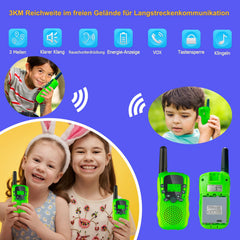 Soopotay Rechargeable Walkie Talkie Kids, Children's Two-Way Radios 3 KM Long Distance, Children's Toys/Christmas/Birthday Gifts for Boys and Girls Ages 3-12