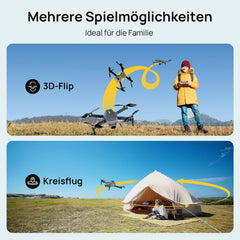 Ameta Drone with 4K Camera for Adults, S20 Lite FPV Drone for Beginners, RC Quadcopter with Brushless Motor, 36 min Flight Time, Altitude Hold, Circle Flight, Gift Toy for Kids (165 g)