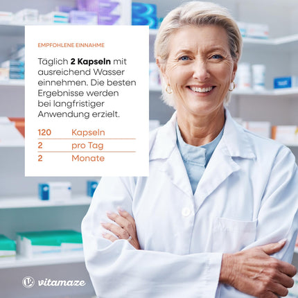 Magnesium bisglycinate capsules, high-dose, 1500 mg in just 2 capsules, including 300 mg elemental magnesium per daily dose, 120 vegan capsules for 2 months, no additives, Made in Germany