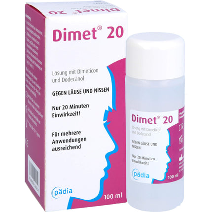 Dimet 20 solution against lice and nits, 100 ml