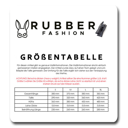 Rubberfashion Slip Latex Ladies Panty - Extra Thick Sexy Rubber Pants Trousers - Latex Briefs Latex Pants - Latex Lingerie for Women Black 0.8mm L