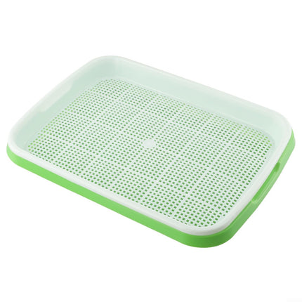Microgreens germination tray made of plastic, 2 layers to maximize growth potential