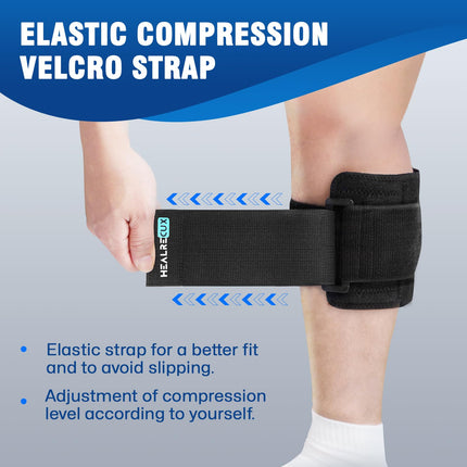 Healrecux Acupressure Knee Brace, Sciatica Pain Relief Brace for Sciatic Nerve Pain, Lower Back and Hip, Knee Support with Pressure Pad, Targeted Compression for Sciatica Relief
