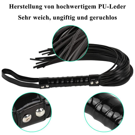 Proxoxo Flogger Erotic Leather Flogger Whip for SM Sex Strap Flogger Suede Sex Toy Cosplay