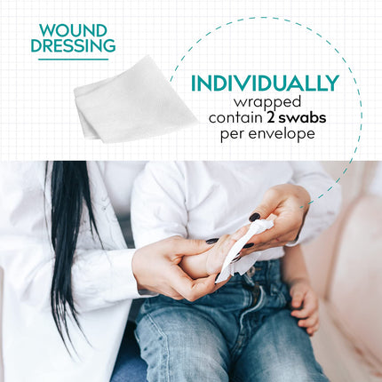 Medrull non-woven compresses STERILE ULTRASOFT wound dressings 4-ply 5cm x 5cm Packed 2 pieces - 20 paper bags (40 pieces)
