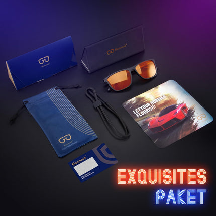 Bloomoak 99% Blue Light Blocking Glasses Gaming Glasses Anti-Glare Anti-Fatigue Suitable for Screens, TVs