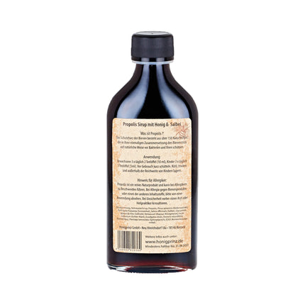 Propolis syrup with natural propolis, honey, sage and echinacea (2 x 200ml)