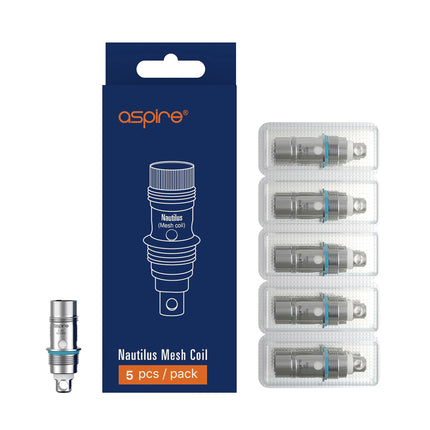 Aspire Nautilus Mesh Heads 0.3 Ohm, 5 pieces