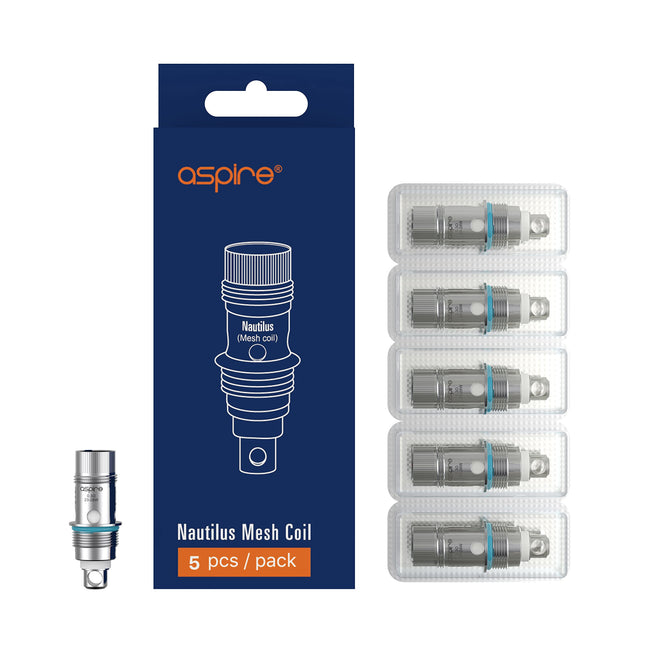 Aspire Nautilus Mesh Heads 0.3 Ohm, 5 pieces