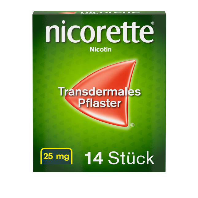 NICORETTE patches with 25 mg nicotine – quit smoking with nicotine patches – for phase 1 of smoking cessation for more than 20 cigarettes a day – 14 pcs.