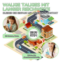 Walkie Talkie Kids, Bakoherp Walkie Talkie Rechargeable for 3-12 Year Old Children, Children's Radio Rechargeable with 8 Channels, LED Flashlight, VOX Function for Adventure, Camping, Hiking