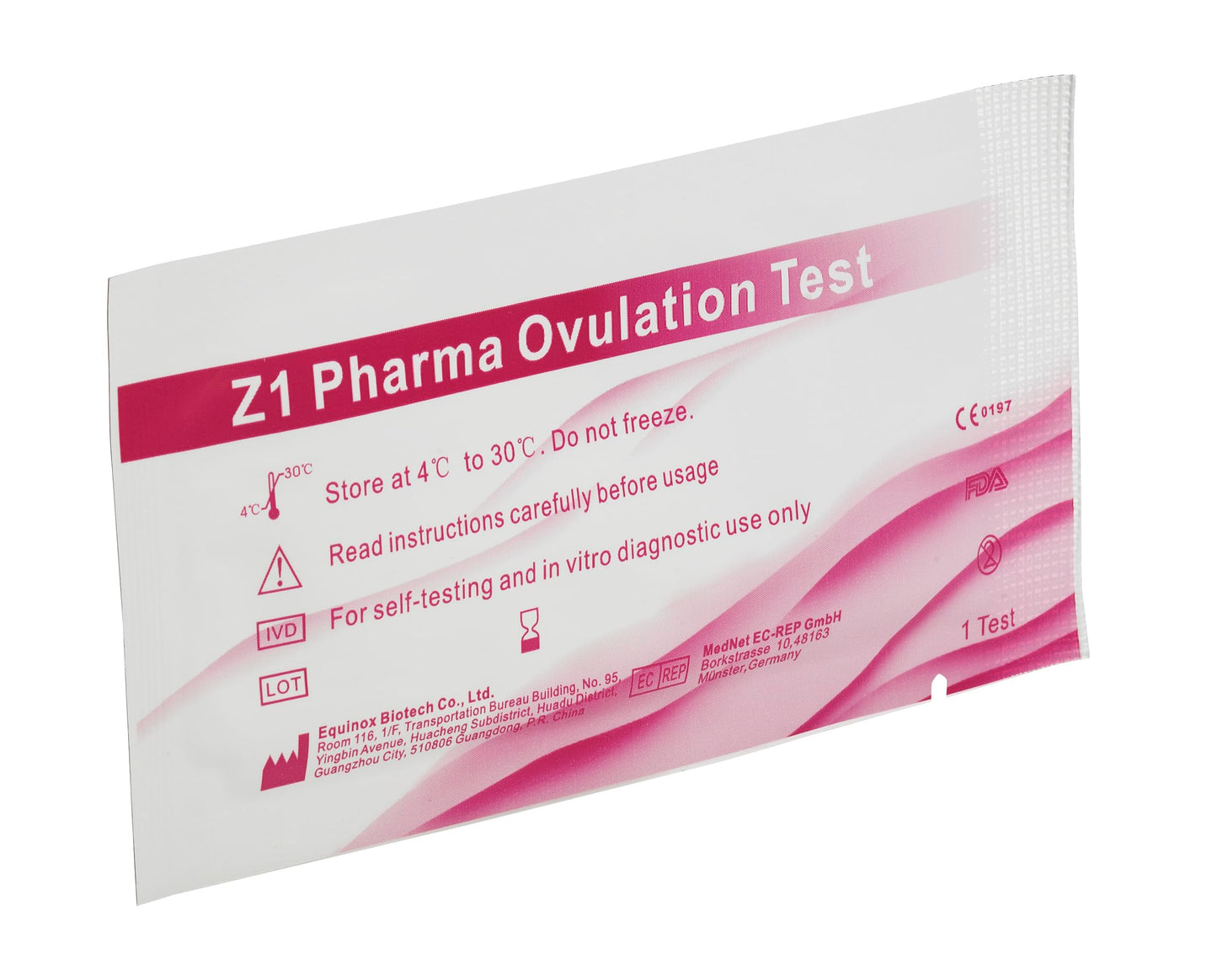 50x Z1 Pharma® Ovulationstest - Empfindlichkeit: 10mIU/ml