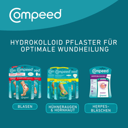 Compeed Blister Plasters Extreme – Hydrocolloid plasters for extra strong protection against blisters on the heels, 6 pieces (1 pack)