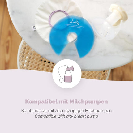 Livella Breast Gel Cushion 3-in-1 Cooling &amp; Heating Pad for Breast &amp; Breastfeeding - Can be used with a breast pump - Relaxing &amp; stimulates milk flow - 2 thermal pads &amp; 2 protective fleeces
