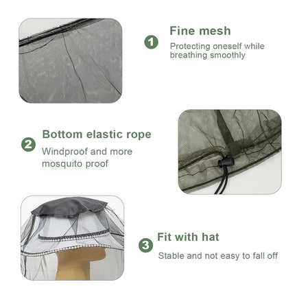 EIHI Beekeeper Hat Camouflage Net Mosquito Net Head 4 Pieces Camouflage Beekeeping Beekeeper Anti-mosquito Bee Bug Insect Fly Mask Cap Hat with Head Net Mesh Face Protection Outdoor Fishing Equipment