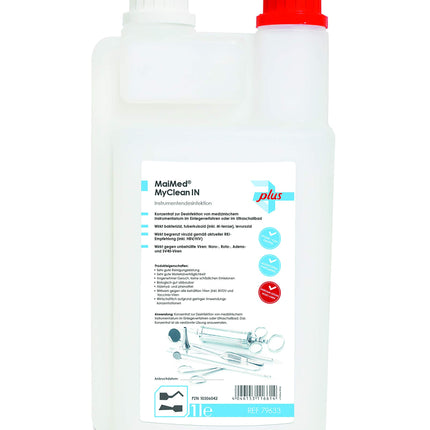 MaiMed - MyClean IN Instrument Disinfection Ultrasonic Cleaner Sterilizer for Instruments in Ultrasonic Bath 1l Concentrate