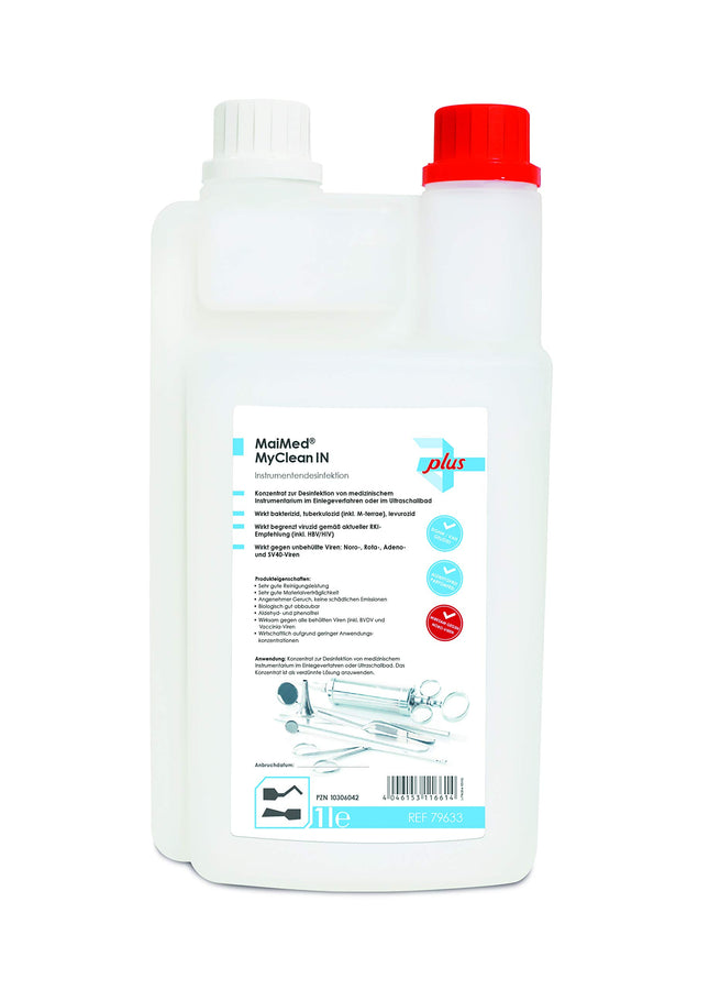 MaiMed - MyClean IN Instrument Disinfection Ultrasonic Cleaner Sterilizer for Instruments in Ultrasonic Bath 1l Concentrate