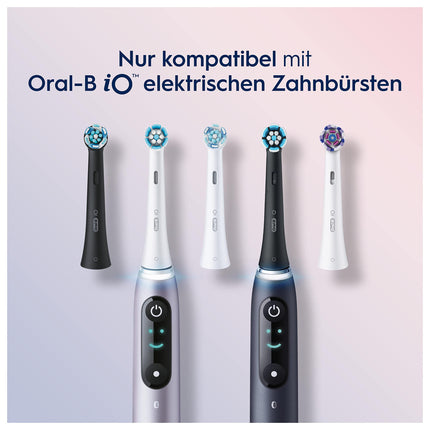 Oral-B iO Gentle Cleaning Electric Toothbrush Heads, 6 Pack, Gentle Tooth Cleaning, Original Toothbrush Head for Oral-B iO Toothbrushes, Mailbox-Safe Packaging, Black