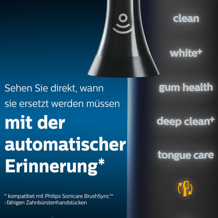 Philips Sonicare Original C3 Premium Plaque Defense Standard sonic toothbrush heads - 4-pack in black (model HX9044/33)