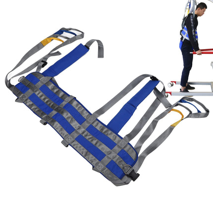 Patient Walking Standing Slings, Safety Working Capacity Comfortable Use Patient Lift Sling Adjustable Waist Area Soft Polyester Nylon for Home Use