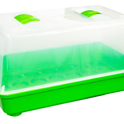 Romberg Greenhouse M (Indoor Greenhouse) - 38 x 24 x 19 cm, with ventilation, shatter-proof lid, very stable, multicolored