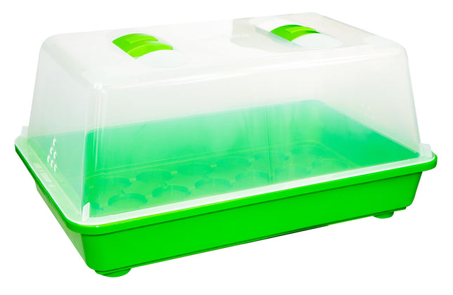 Romberg Greenhouse M (Indoor Greenhouse) - 38 x 24 x 19 cm, with ventilation, shatter-proof lid, very stable, multicolored