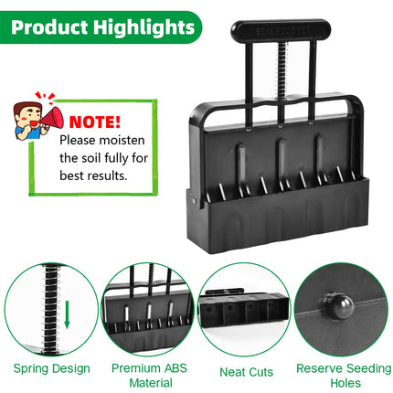 YIZHIXIANGQ Manual Soil Blocker, 5 cm Handheld Soil Blocker, Soil Blocker Cultivation, With Seed Sower, Suitable for Plant Transplantation, Plant Cultivation, Gardens, Greenhouses, Vegetable Gardens