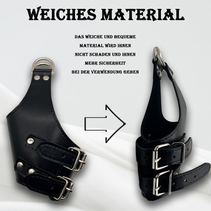 BDSM Bondage Set with SM Handcuffs Leather Stand Hanging Restraints for Couples Erotic Handcuffs for Sex Games Handcuffs for Bondage and Extreme Pleasure with Handcuffs