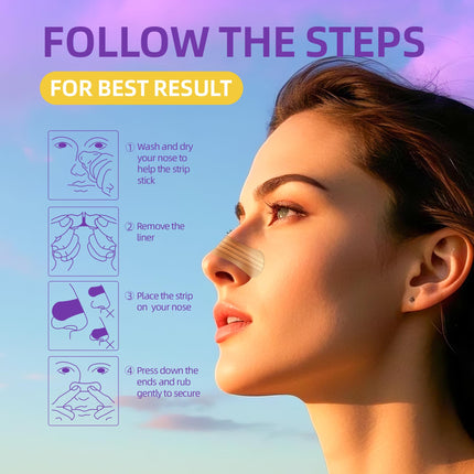 Nose Patches Snore Stopper 120 Pieces Nose Patches Snoring with Lavender for Better Sleep Nose Strips Anti Snore Nose Strips Better Breathing Nasal Dilator Nasal Strips Against Snoring