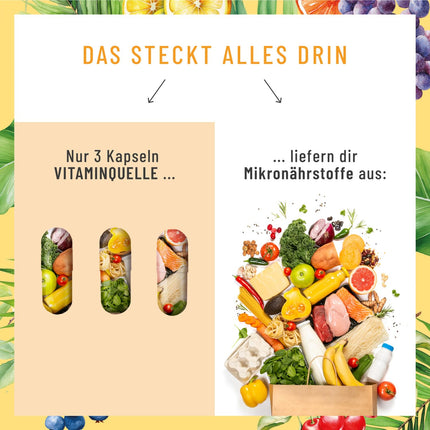 All in One Multivitamin &amp; Mineral Complex - 35 valuable AZ vitamins and minerals - Multi-vitamin capsules with high dosage - Vegan and without unnecessary additives