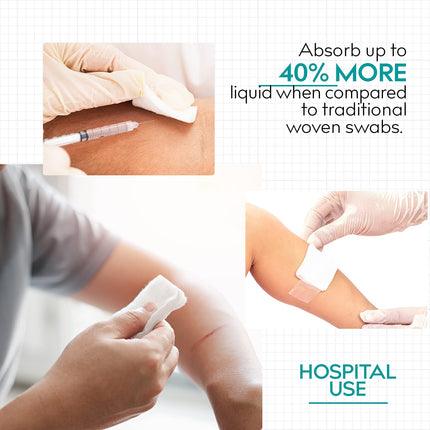 Medrull non-woven compresses STERILE ULTRASOFT wound dressings 4-ply 5cm x 5cm Packed 2 pieces - 20 paper bags (40 pieces)