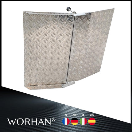 WORHAN Mobile threshold ramp Variable height adjustment Loading platform Step ramps Wheelchair ramp Aluminium ramp Door threshold ramp TR87