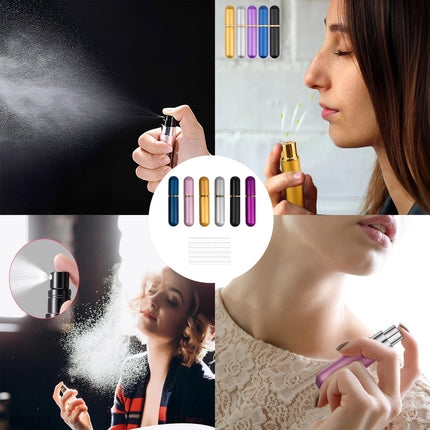 AMSNINK Inhaler Pen - 6 Pack Portable Smelling Sticks for Essential Oils, Aromatherapy with Cotton Wicks, Ideal for On the Go and at Home