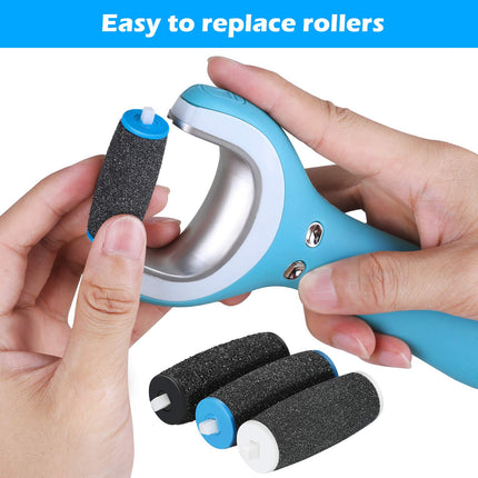 JOREST [5/10/20 Pieces] Replacement Rollers Compatible with Scholl Velvet Smooth, 3 Types of Roughness, 4 Very Coarse &amp; 4 Coarse &amp; 2 Fine, Pedicure Foot Care Set for Callus Remover, Electric Callus Rasp