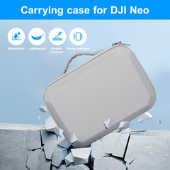 Bag for DJI Neo, Portable PU Compact Case with Strap, Carrying Case for DJI Neo Fly More Combo Drone and Accessories