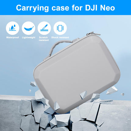 Bag for DJI Neo, Portable PU Compact Case with Strap, Carrying Case for DJI Neo Fly More Combo Drone and Accessories