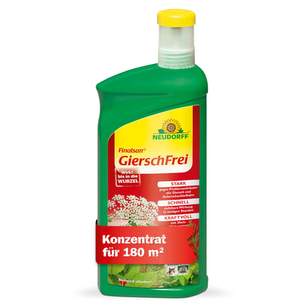 Neudorff Finalsan GierschFrei – Fast-acting weed killer against ground elder and horsetail for 180 m². Effective right down to the roots, 1 liter