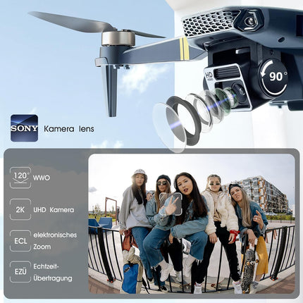 Brushless Super Endurance Foldable Quadcopter Drone for Beginners – 40+ Minutes Flight Time, Wi-Fi FPV Drone with 120° Wide-Angle 4K HD Camera, Brushless Motor, F89-DE-240611-2