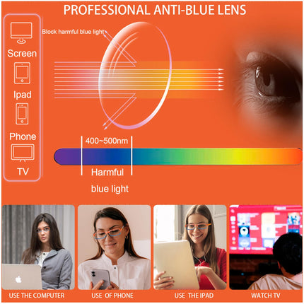 COJWIS 6 pack reading glasses blue light filter glasses for women spring hinge reading aid glare-free UV glasses reading glasses (multicolored, 2.00, x)