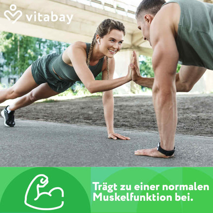 Vitabay Magnesium Malate 1000mg High Dose - 180 Tablets Vegan &amp; Laboratory Tested - Magnesium High Dose Capsules - Contributes to normal energy metabolism and normal muscle function