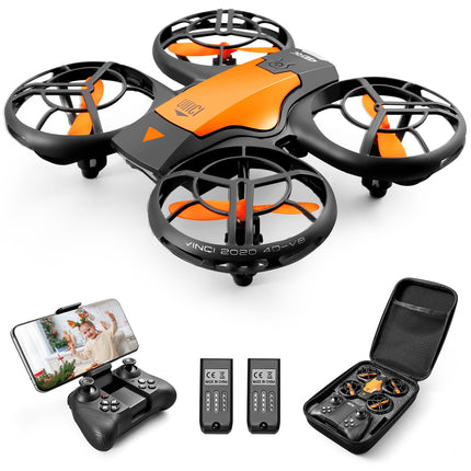 4DRC Mini Drone with 720P HD Camera for Kids, FPV 2.4G WiFi, Enhanced Propeller Guard, 3D Flip, Fight Mode, Gravity Induction, Altitude Hold, Headless Mode, One Key Take-Off/Landing,
