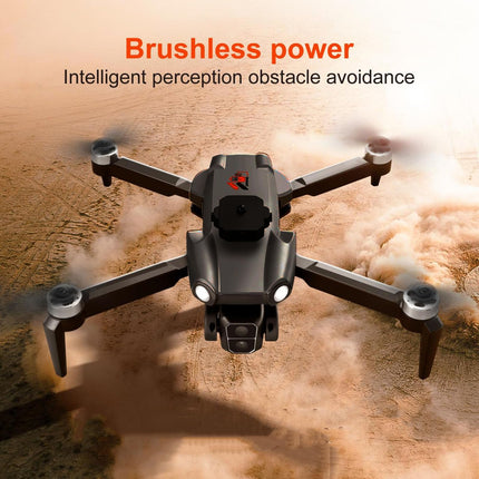 RC Drone, 4K Dual Camera, 50x Zoom, 4-Sided Obstacle Avoidance, Optical Power Positioning Hovering, WiFi Remote Control Gravity Sensing Quadcopter with LED Light