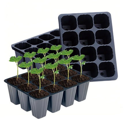 120 Cell Seedling Starter Trays Reusable, Plant Trays Growing Kit, Mini Propagator Germination Trays, Greenhouse Growing Kit, Growing Trays for Nursery Plants Indoor Greenhouse