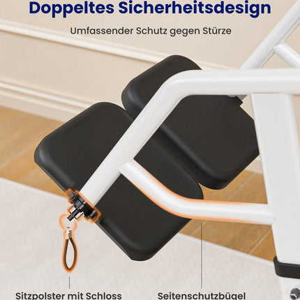 VOCIC AY03 Patient Lift Transfer Aid for Seniors up to 180KG, Indoor Effortless Transfer Lift with Lock for Elderly People, Patient Lift Wheelchair Aid at Home