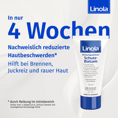 Linola Protective Balm - Twin Pack = 200 ml | Cream for the intimate area, groin area, and buttocks to protect against chafing and soreness | Breathable protective film for irritated and dry skin