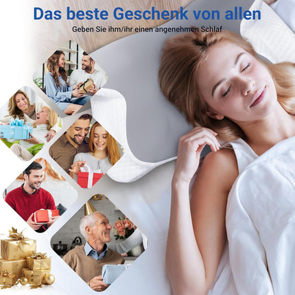 HotHands Memory Foam Pillow Ergonomic Orthopedic Pillow, Pillow for Side, Back, and Stomach Sleepers to Relieve Pain and Improve Sleep Quality, 62x41x13/11cm