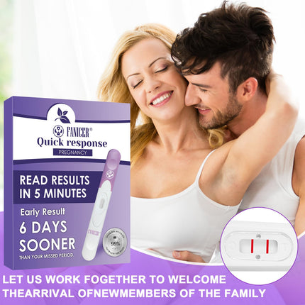 6 Pregnancy Tests, Rapid Pregnancy Test, Early Pregnancy Test Sensitivity, Individually Sealed Packaging Early Pregnancy Test, 3 Minutes Rapid Detection (Purple)