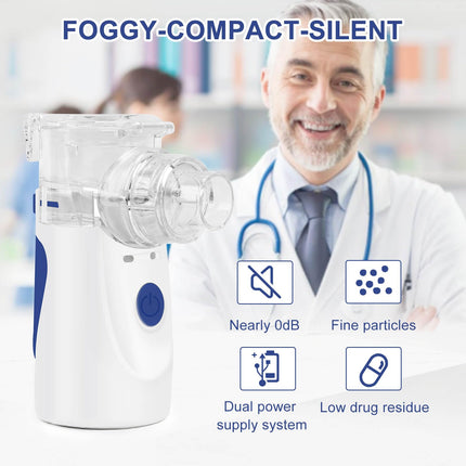 Inhaler, Inhaler with self-cleaning function, Inhaler for adults and children, Efficient atomization, Efficient atomization for home and travel use