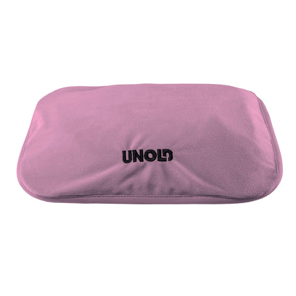 Unold 86014 Wärmi - Electric hot water bottle, pink, soothing warmth for stomach, back, and neck, safe to use, no hot water, no electrosmog, up to 65 °C