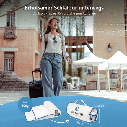 Pillow for side sleepers, cover with innovative Intense technology, ergonomic neck support pillow, high-quality memory foam, orthopedic cervical spine pillow for side sleepers from the innovation award winner